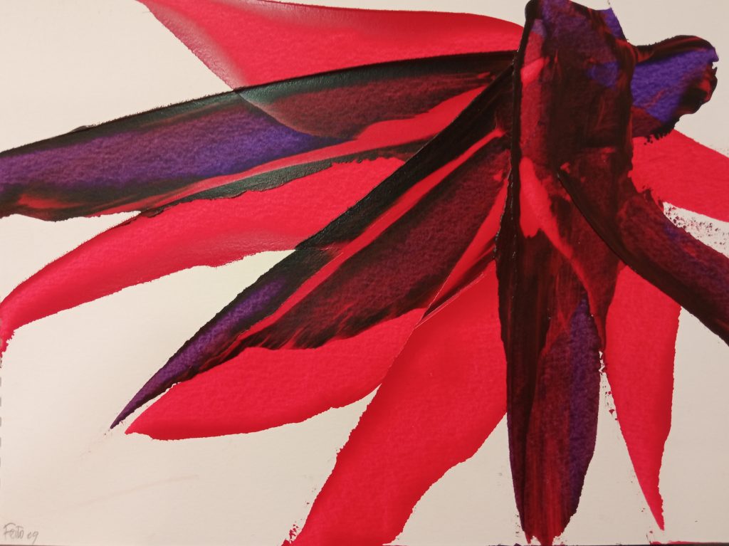 Acrylic on paper. Untitled, 2009. Luis Feito