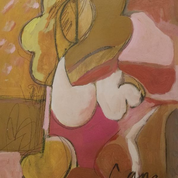 Öl auf Holztafel. Ohne Titel. Alberto Cavazos