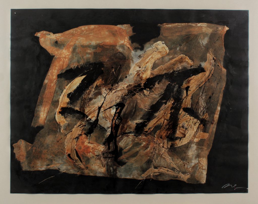 Mixed media on paper. Aramis Ney