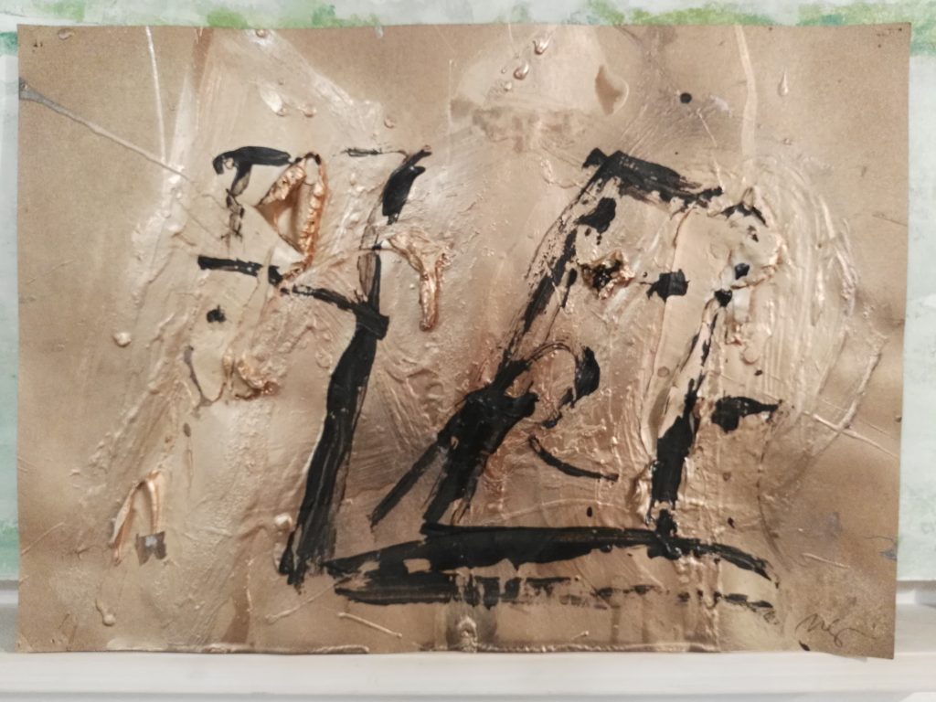Acrilico su carta. Senza titolo, 2017. Aramis Ney