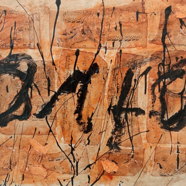 Tecnica mista su carta. Spartito, 2018. Aramis Ney