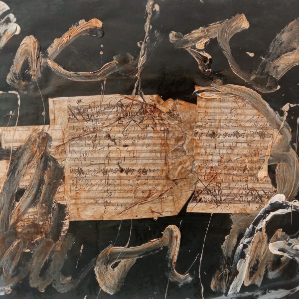Tecnica mista su carta. Spartito, 2018. Aramis Ney