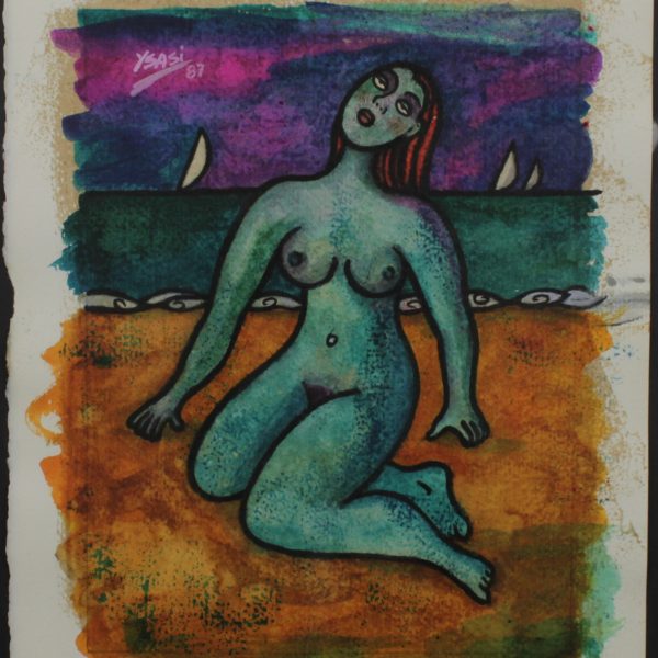 Tecnica mista su carta. Senza titolo, 1987. Ricardo Ysasi