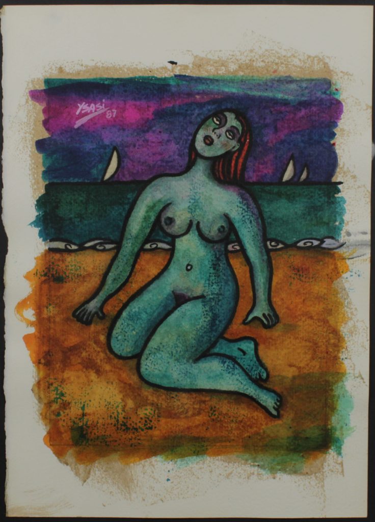 Mischtechnik auf Papier. Ohne Titel, 1987. Ricardo Ysasi
