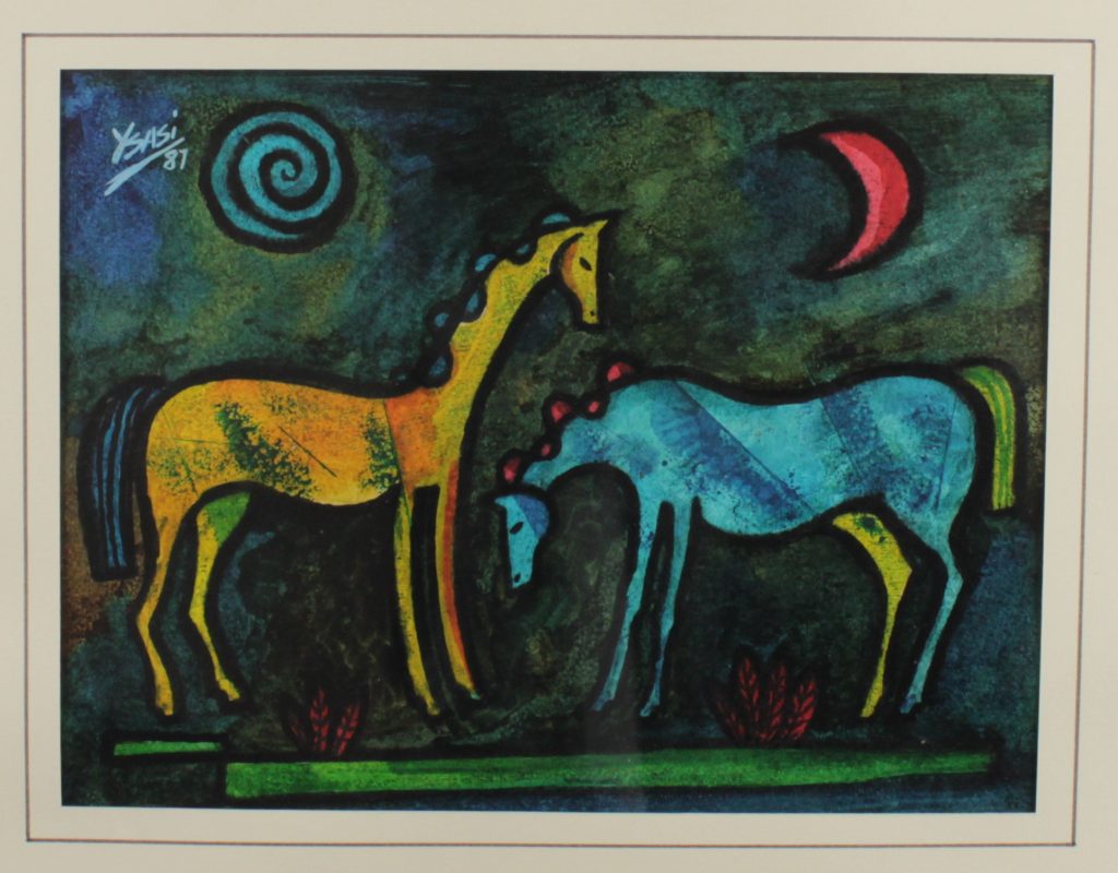 Drawing. Horses, 1981. Ricardo Ysasi