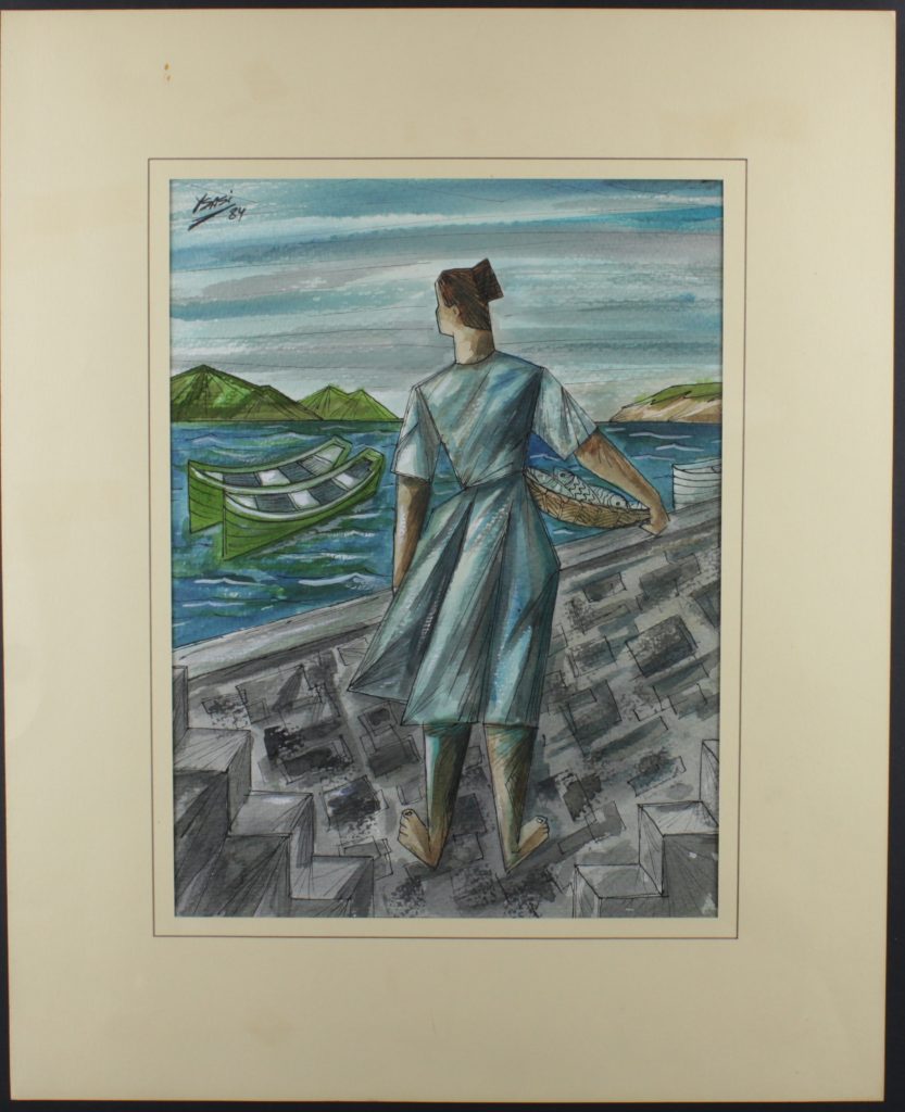 Mischtechnik auf Papier. Ohne Titel, 1988. Ricardo Ysasi