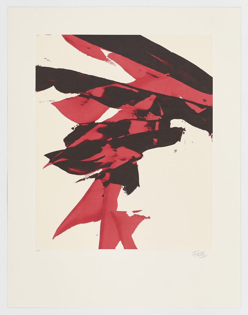 Lithografie. Luis Feito