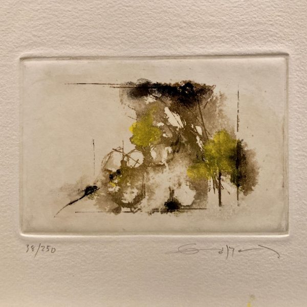 Acquaforte. Natura morta bruna, 1982. Fernando Zóbel