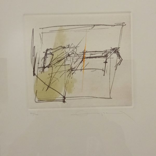 Acquaforte, acquerello e matita colorata. Zóbel, 1982