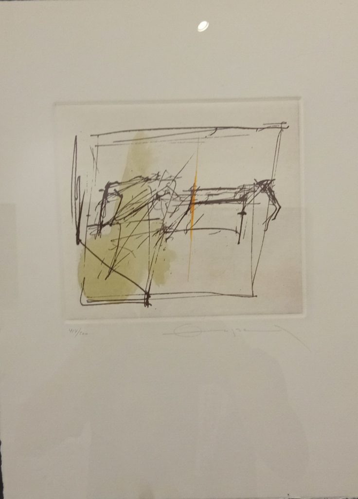 Acquaforte, acquerello e matita colorata. Zóbel, 1982