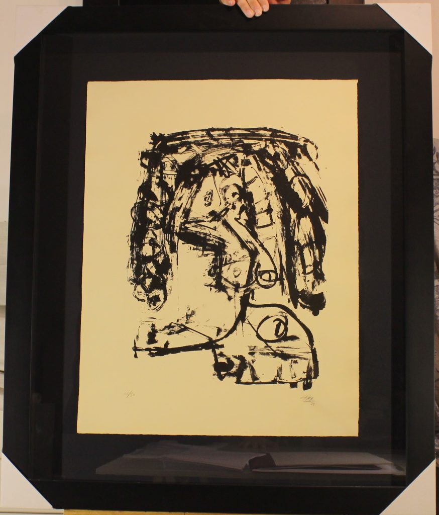 Lithografie. Pintiquiniestra, 1957. Antonio Saura