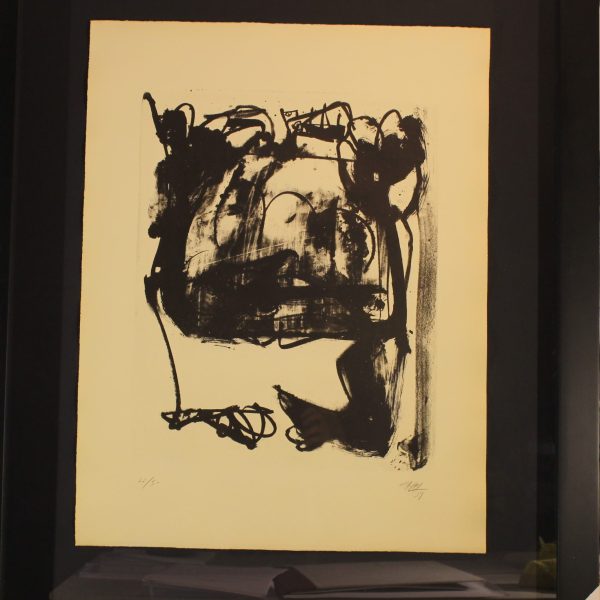 Litografia. Pintiquiniestra, 1957. Antonio Saura