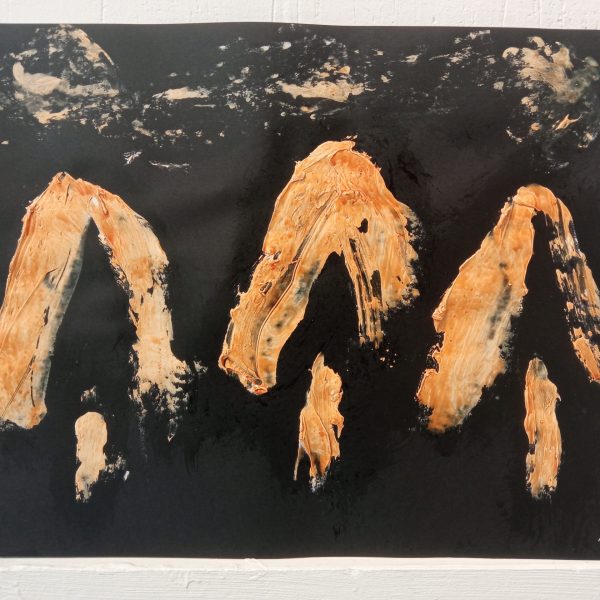 Tecnica mista su cartoncino. Senza titolo, 2018. Aramis Ney