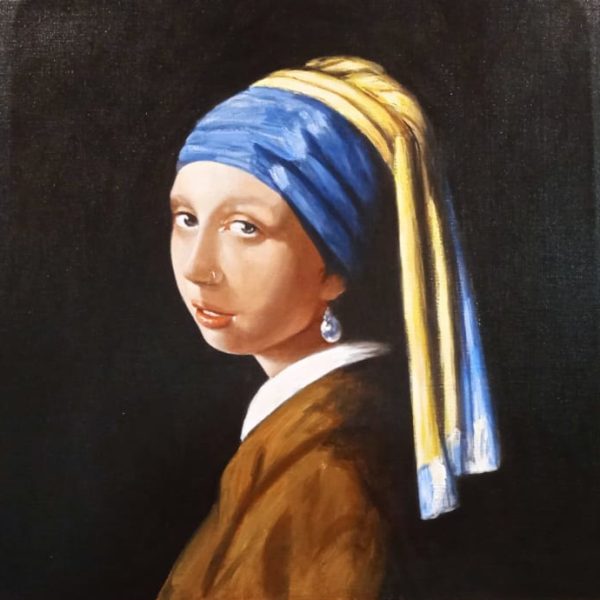 Olio su tela. Omaggio a Vermeer, Manuel Terán