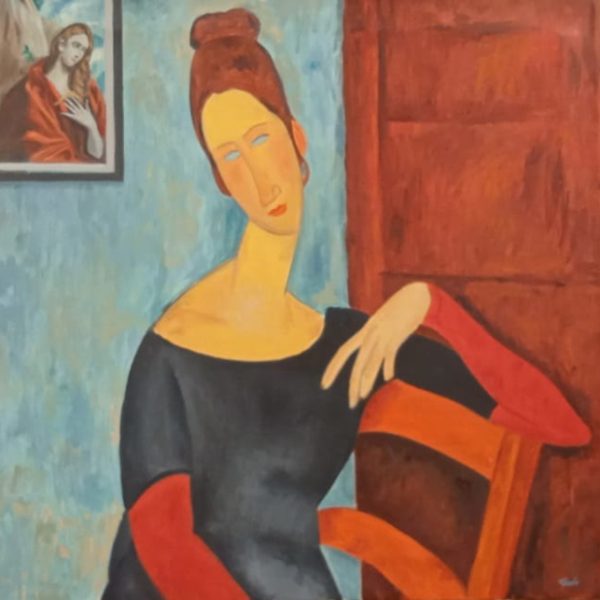 Olio su tela. Omaggio a Modigliani, Manuel Terán