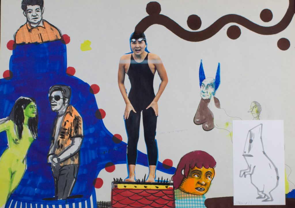 Mixed media on paper. Untitled, Javier Pagola