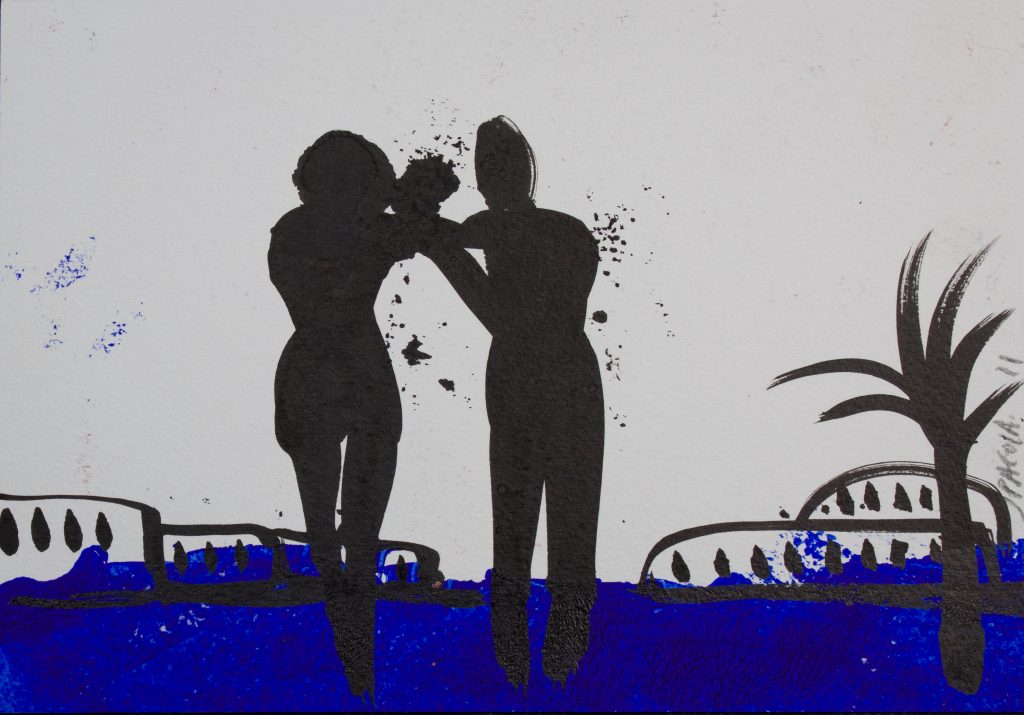 Technique mixte sur papier. Sans titre, Javier Pagola