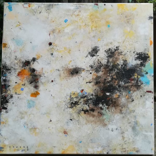 Technique mixte sur toile. Sans titre, Paco Conesa