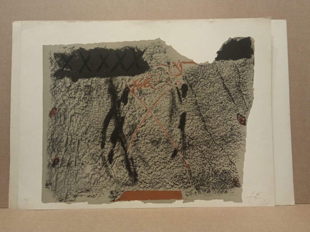 Sérigraphie d’Antoni Tàpies