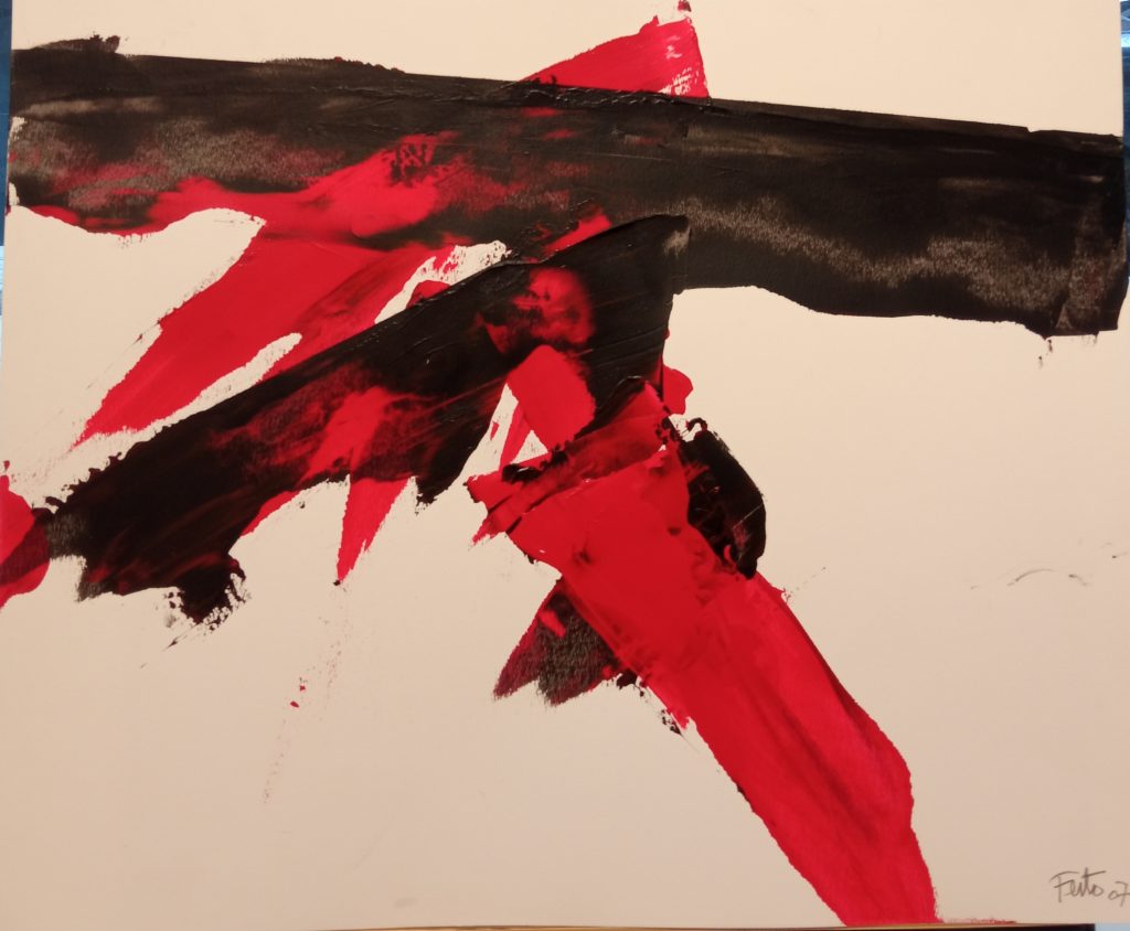 Olio su carta. Luis Feito