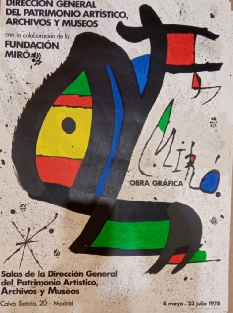 Affiche sérigraphiée Joan Miró