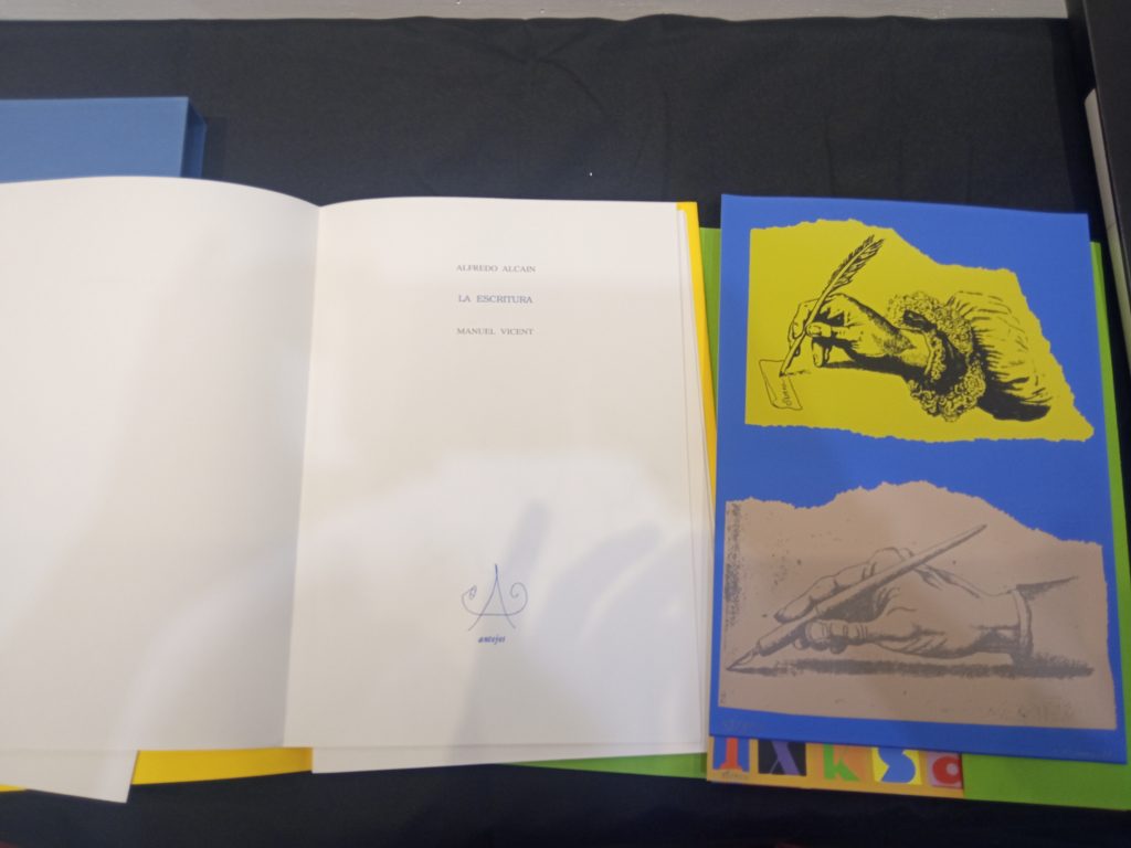 La Escritura, illustrated by Alfredo Alcaín. Editorial Antojos