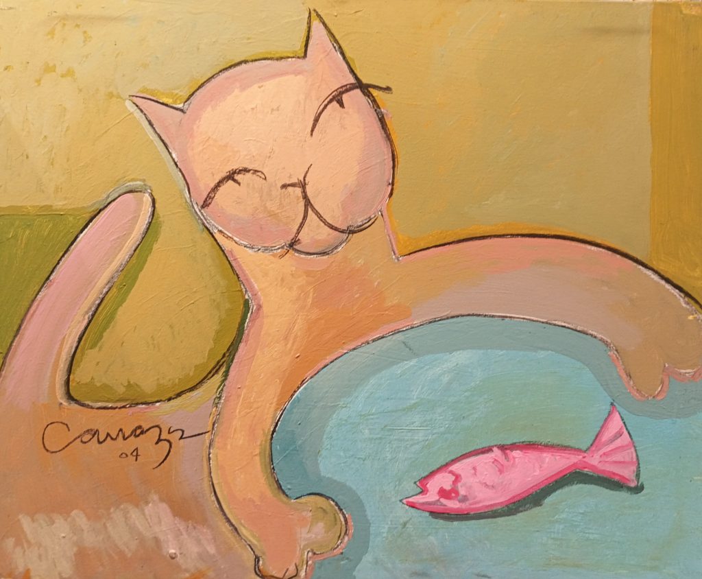 ALBERTO CAVAZOS, ÓLEO SOBRE TABLA