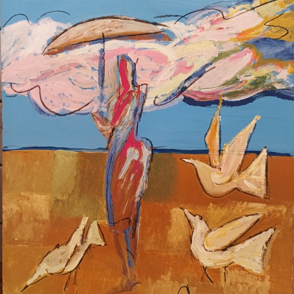 Alberto Cavazos, óleo sobre táblex