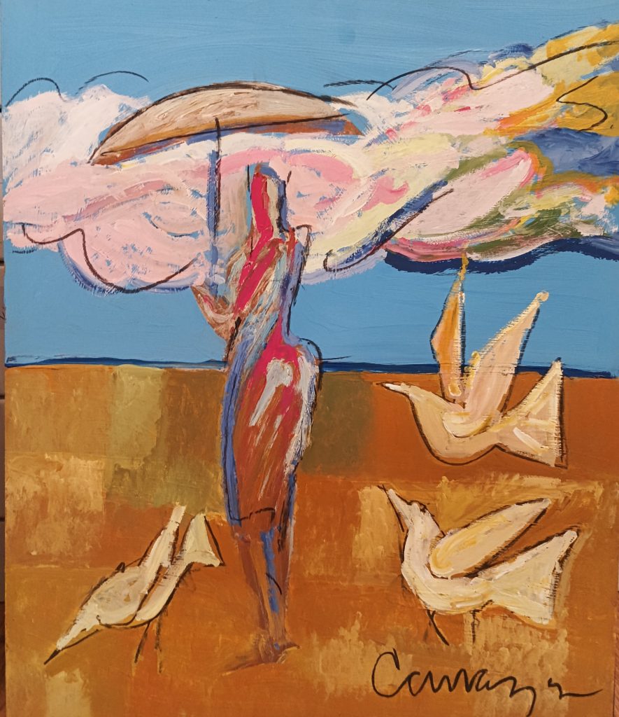 Alberto Cavazos, óleo sobre táblex