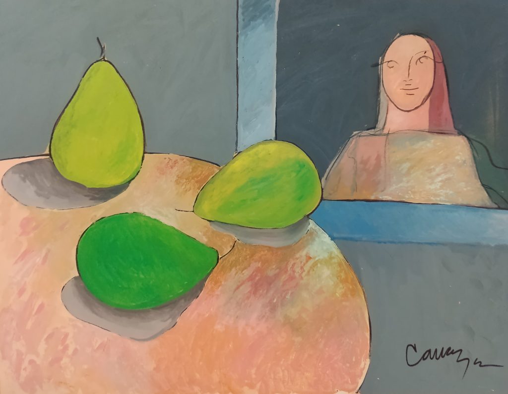 ÓLEO SOBRE TÁBLEX DE CAVAZOS