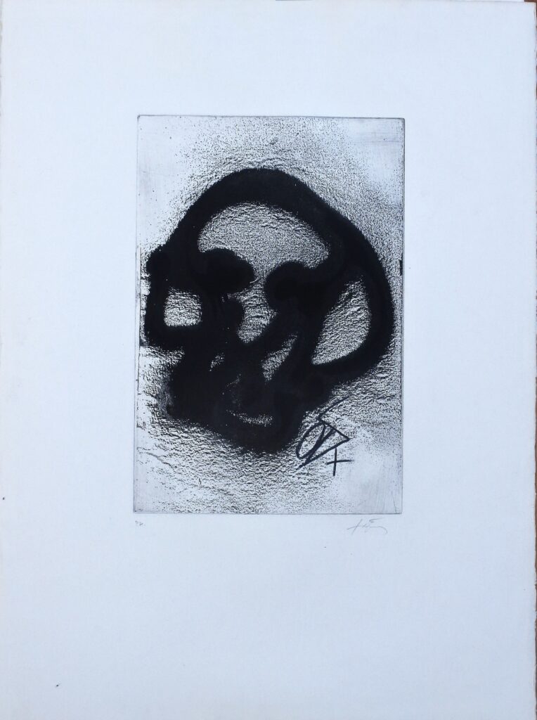 Aguafuerte de Antoni Tàpies