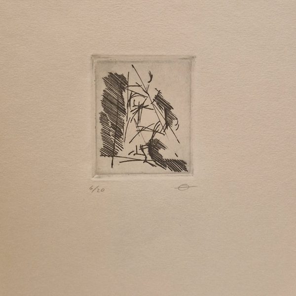 Aguafuerte de Fernando Zóbel. Libro de horas