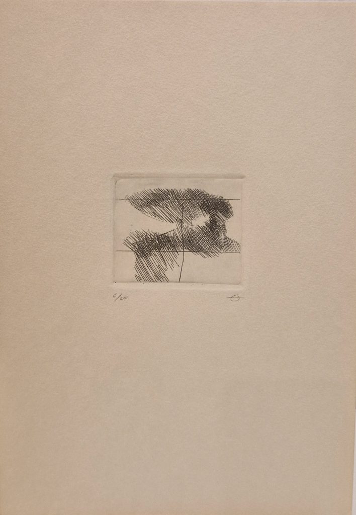 Aguafuerte de Fernando Zóbel. Libro de horas